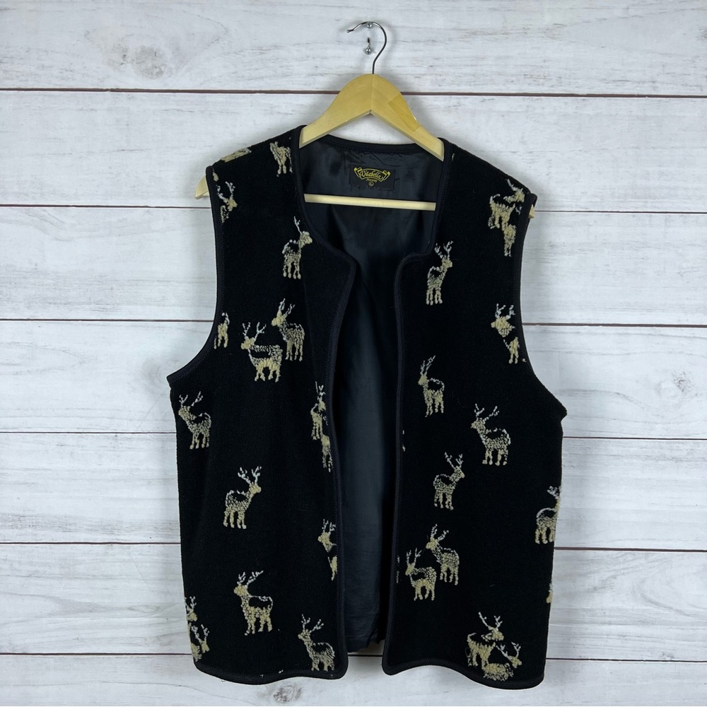 Vintage Vitabella Norway Deers Vest Large